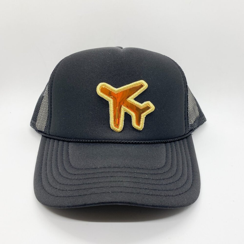 Jet Set Holographic Patch Foam Trucker Hat